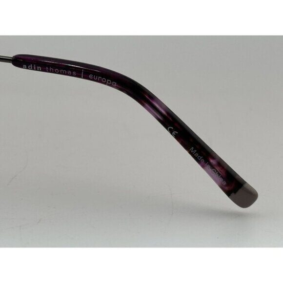 Adin Thomas - AT-504 C1 51-15-137 Purple Tortoise Plastic Eyeglass Frames - Picture 8 of 9